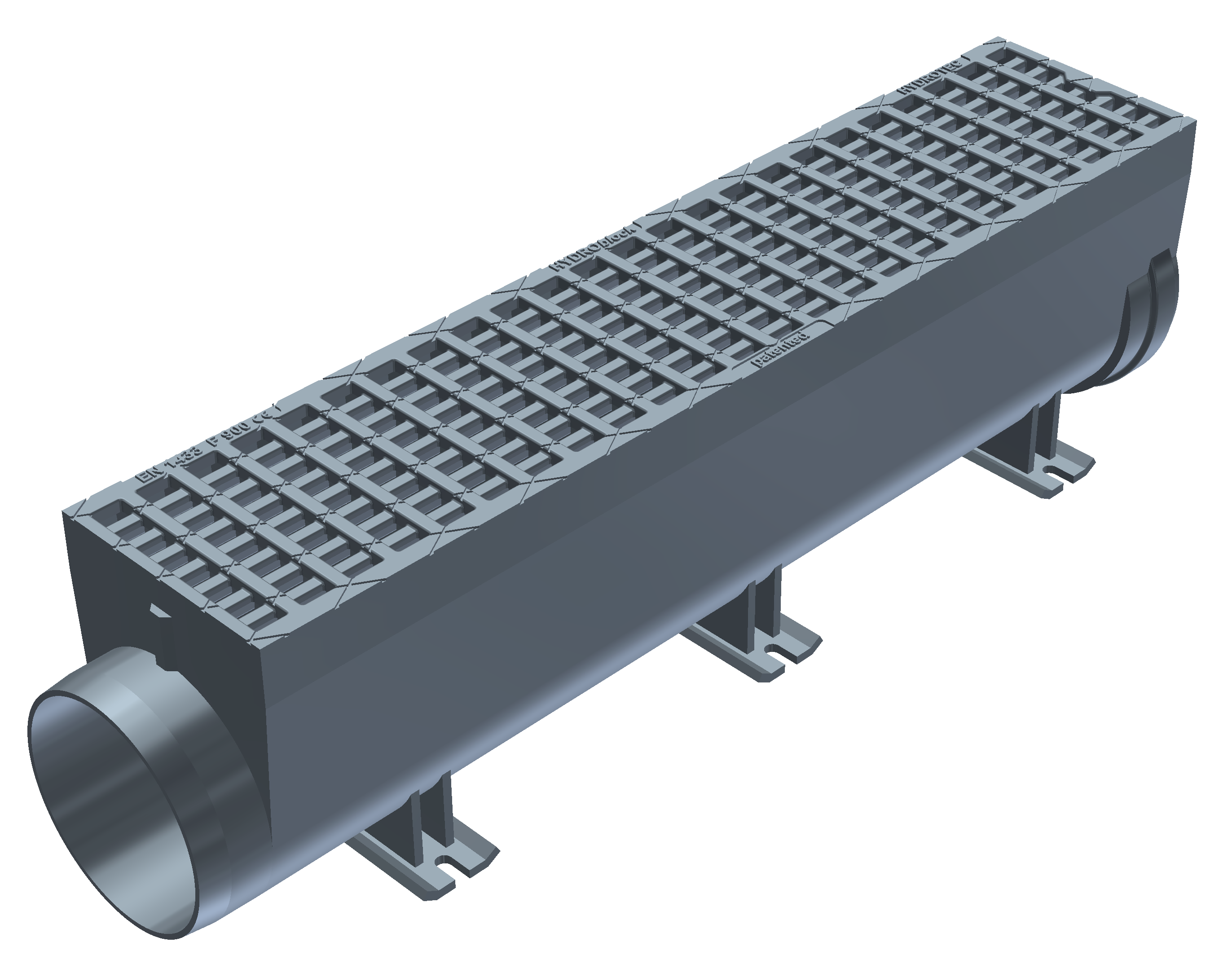 HYDROblock 200 m. lamelrist i støbejern kl. F900
