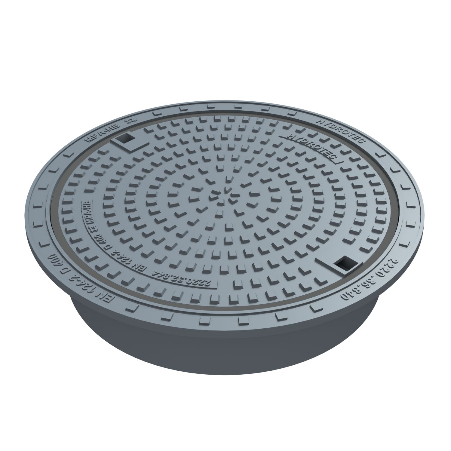 Flyde karm inkl. Ø800 PUR-dæksel med fjederlås